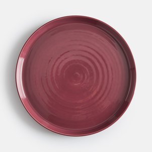 Lot 4 assiettes plates grès émail réactif, Sacha LA REDOUTE INTERIEURS
