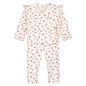 Conjunto de 2 peças em moletão biológico, 0 meses-2 anos LA REDOUTE COLLECTIONS image