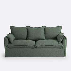 Canapé 2, 3 ou 4 places, convertible, matelas 6cm, déhoussable, polyester, ODNA LA REDOUTE INTERIEURS