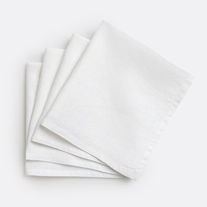 4er-Pack Servietten Victorine, gewaschenes Leinen LA REDOUTE INTERIEURS