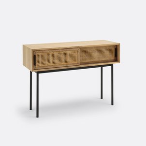 Console chêne portes cannées WASKA LA REDOUTE INTERIEURS