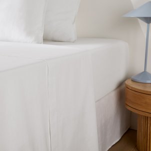 Drap plat uni en coton lavé, Scenario LA REDOUTE INTERIEURS