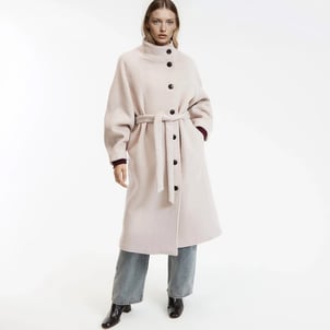 Manteau long fermeture boutonnée, plein hiver LA REDOUTE COLLECTIONS