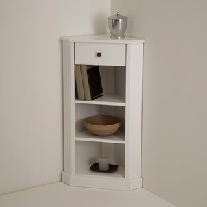 Угловой столик, покрытие лаком белого цвета, Authentic Style LA REDOUTE INTERIEURS