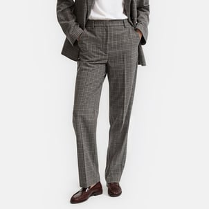 Pantalon droit à carreaux LA REDOUTE COLLECTIONS