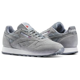 reebok classic leather homme argent