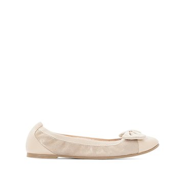 soft leather ballet pumps wide fit