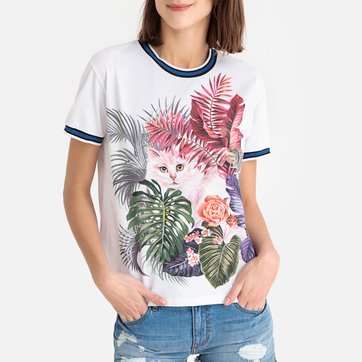T-shirt com gola redonda, GRANCHAT PAUL & JOE SISTER