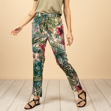 Pantalon Fluide Imprime Femme La Redoute