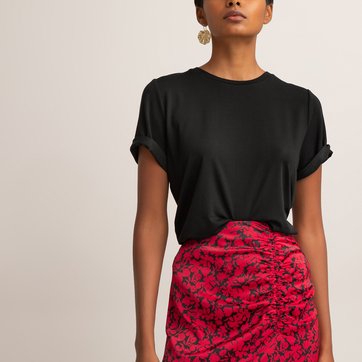 T-Shirt mit rundem Ausschnitt, Lyocell LA REDOUTE COLLECTIONS