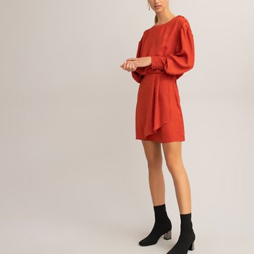 Langärmeliges Kleid in Wickel-Optik LA REDOUTE COLLECTIONS
