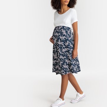 Vestido com estampado às flores, para grávida Vestido com estampado às flores, para grávida LA REDOUTE MATERNIDADE
