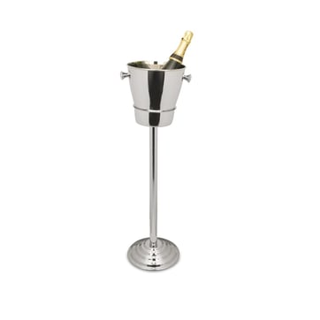 EDZARD Seau à Champagne Lita (Hauteur 37 cm, 31 cm), argenté, Aluminium nickelé, Aspect Bois de cerf