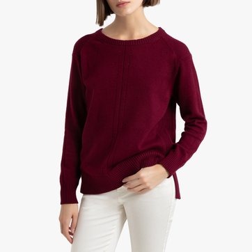 Feinstrickpullover, runder Ausschnitt ESPRIT