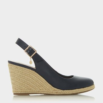 espadrille femme compensée bleu marine
