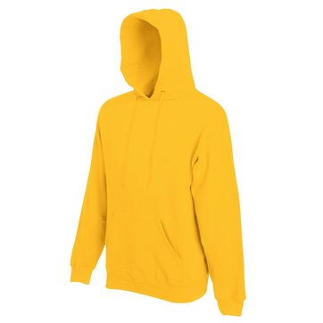 sweat jaune a capuche