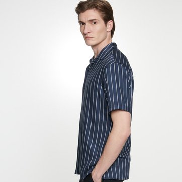 Eddie Bauer Chemise Technique Tissée Pour Homme, Blue Danuba