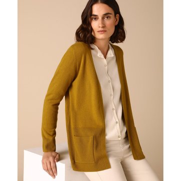 Cardigan Jaune Moutarde Femme La Redoute