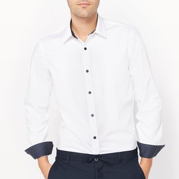 La En Slim Redoute Solde Blanche Homme Chemise pqw8XR