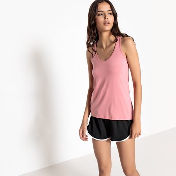 Top liso, alças finas cruzadas atrás LA REDOUTE COLLECTIONS