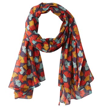 Lenço estampado às folhas LA REDOUTE COLLECTIONS