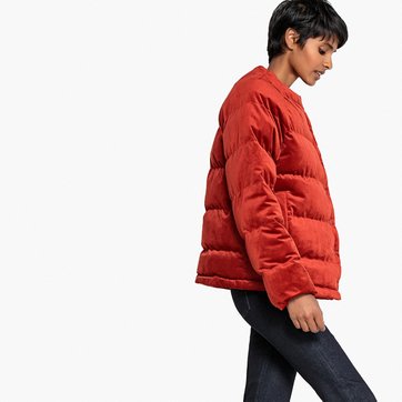 Chaqueta acolchada de terciopelo, cuello alto LA REDOUTE COLLECTIONS