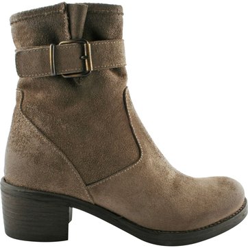 bottines nubuck femme camel