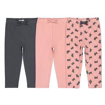 3er-Pack Leggings, 3 Monate - 4 Jahre LA REDOUTE COLLECTIONS