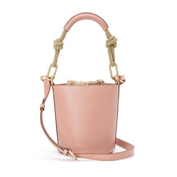 sac seau rose poudré