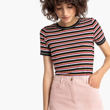 T-shirt brilhante, às riscas LA REDOUTE COLLECTIONS