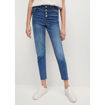 Jeans Taille Hautes Avec Boutons La Redoute