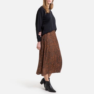 Rock, weich fallendes Material mit Animal-Print LA REDOUTE COLLECTIONS