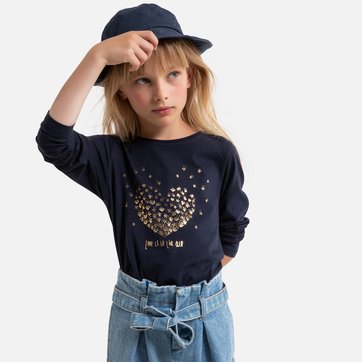Camisola de mangas compridas, com motivo, 3-12 anos LA REDOUTE COLLECTIONS
