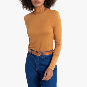 Camiseta de cuallo alto, manga larga LA REDOUTE COLLECTIONS