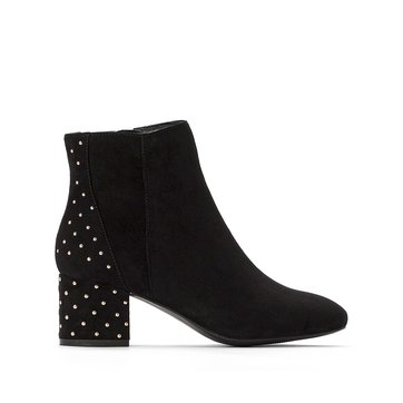 Botines con cremallera, con tachuelas detrás LA REDOUTE COLLECTIONS