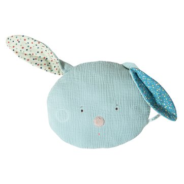 Almofada cabeça de coelho azul, Les Jolis trop beaux MOULIN ROTY