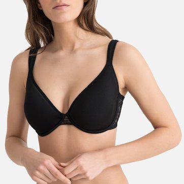 Volumen-BH aus Mikrofaser mit Spitze hinten LA REDOUTE COLLECTIONS