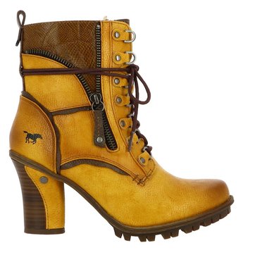 botte jaune moutarde femme