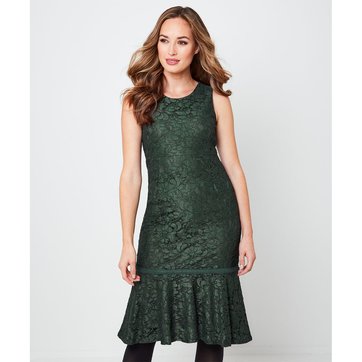robe en dentelle verte