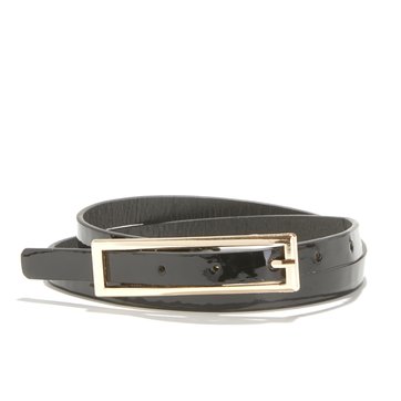 Cinturón fino de charol con hebilla cuadrada LA REDOUTE COLLECTIONS