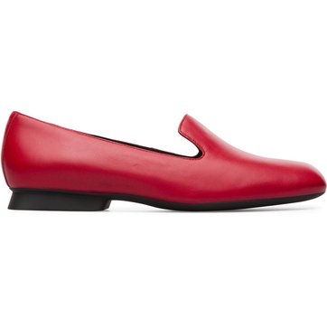 mocassins femme rouge