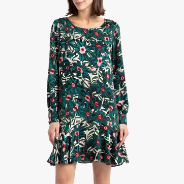Vestido corto estampado de manga larga COME SUNCOO