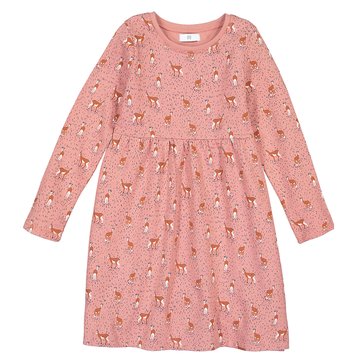 Vestido estampado, em malha, mangas compridas, 3-12 anos LA REDOUTE COLLECTIONS