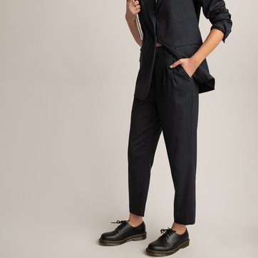 kunfang Femme Casual Pantalon Couleur Unie Taille /élastique Cordon Pantalon Grande Taille L/âche L/éger Longue Flare Pantalon avec Poche Blanc Kaki Noir Gris
