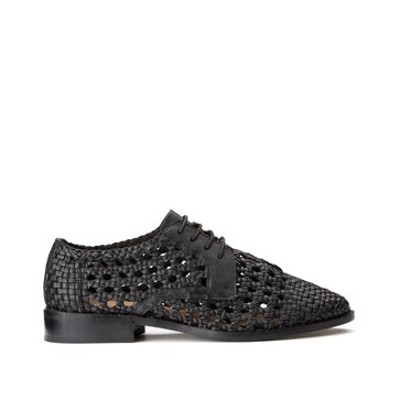 Derbies ajourées à lacets en cuir LA REDOUTE COLLECTIONS