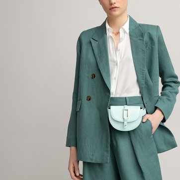 Blazer aus Leinen und Lyocell, zweireihig geknöpft LA REDOUTE COLLECTIONS