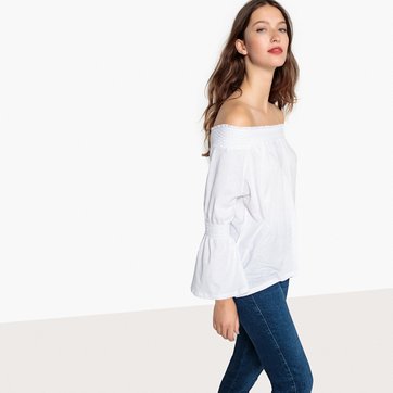 Camisola aos favos, ombros descobertos LA REDOUTE COLLECTIONS