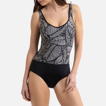 Maillot de bain imprimé, effet ventre plat ANNE WEYBURN