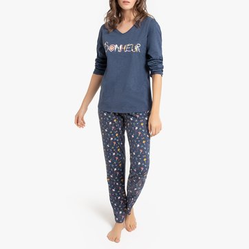 Pijama estampado de manga larga LA REDOUTE COLLECTIONS
