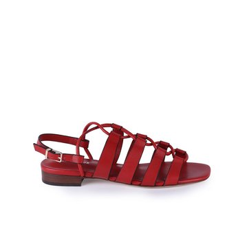 sandales plates rouges homme